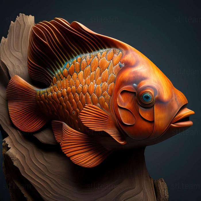 Cichlid parrot fish